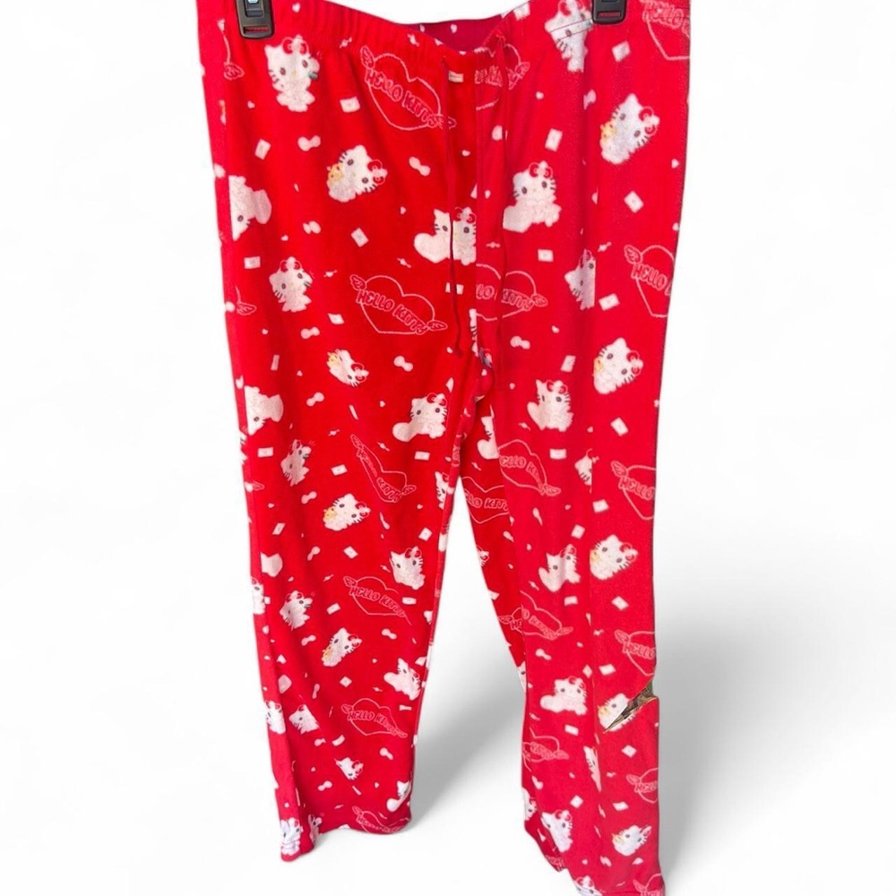 Good Used Condition Sanrio Red Pajama Pants with Cute Print